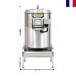 Éplucheuse à Pommes de Terre Tout Inox – 25 kg – EP 25 TA - 400V | 46041 | ROBOT COUPE