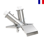 Goulotte à Tubes Droit et Incliné – Coupe en Biais – Ø 75 et 50 mm – Pour Coupe-Légumes CL 55 / CL 60 | AC-28155 | ROBOT COUPE