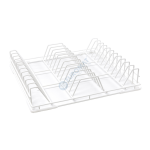 Panier à assiettes en fil métallique plastifié – 22 emplacements – 500 × 500 mm | AC-U3210 | SIRMAN