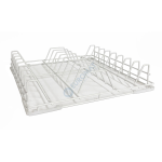 Panier à assiettes en fil métallique plastifié – 16 emplacements – 500 × 500 mm | AC-U3220 | SIRMAN