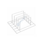 Panier en acier inoxydable pour plateaux 600 × 400 mm et bacs GN 1/1 – Lave-vaisselle à capot | AC-U3223 | SIRMAN
