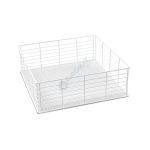 Panier à verres en fil métallique plastifié – 400 × 400 mm | AC-U4173 | SIRMAN