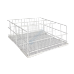 Panier incliné pour verres à pied en fil métallique plastifié – 400 × 400 mm | AC-U4183 | SIRMAN